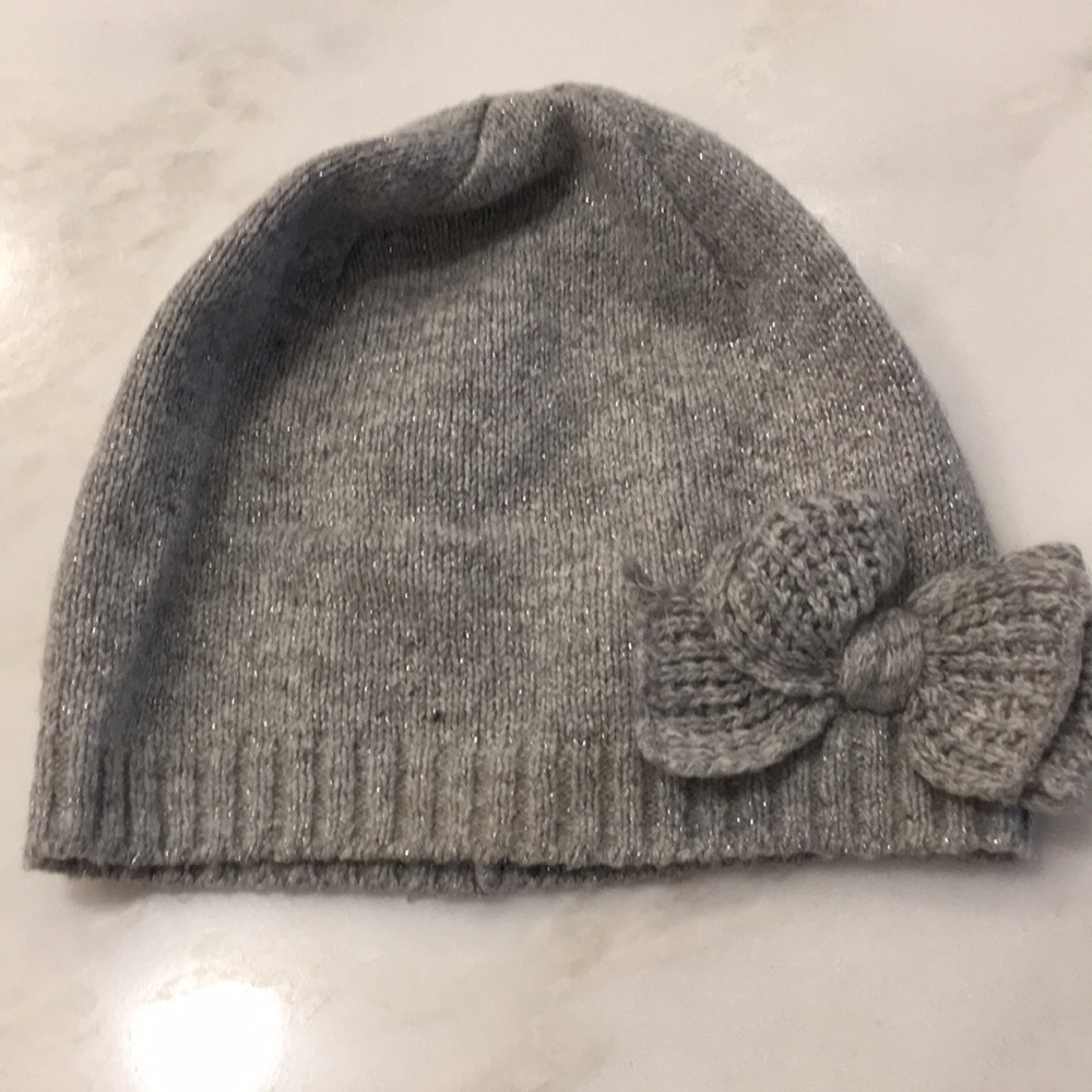 H&M Girls Grey Lightweight Knit Hat-Size 4/5 Years